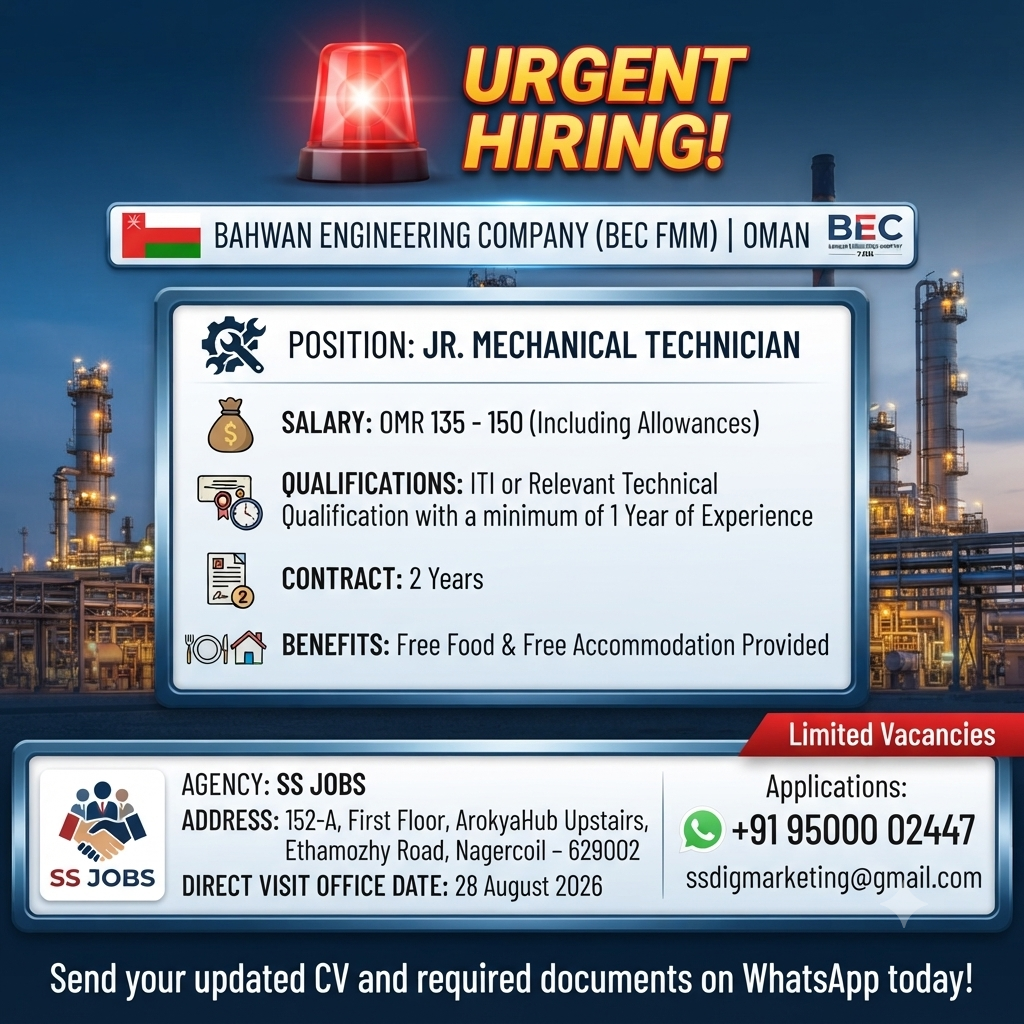 Jr.Mechanical Technician