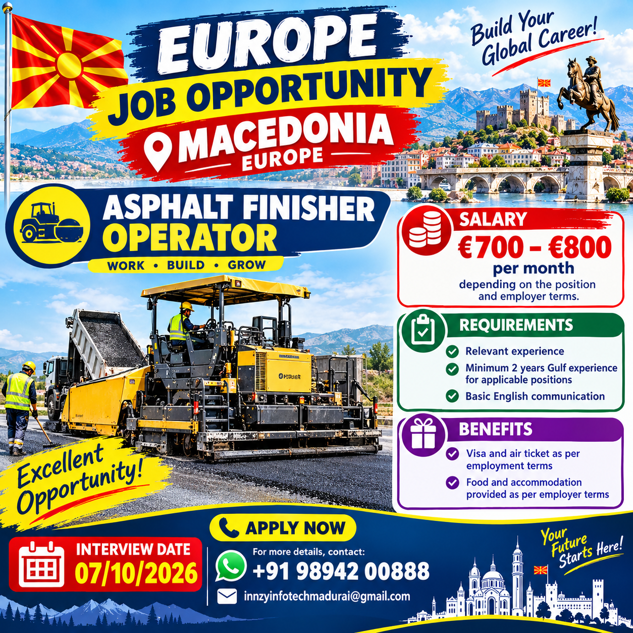Asphalt Finisher Operator