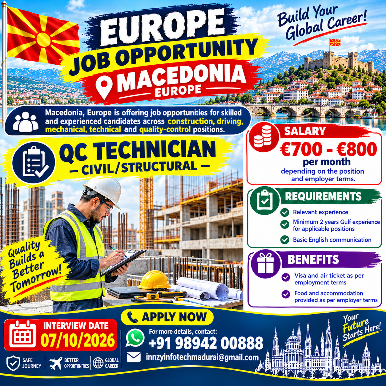 QC Technician – Civil/Structural