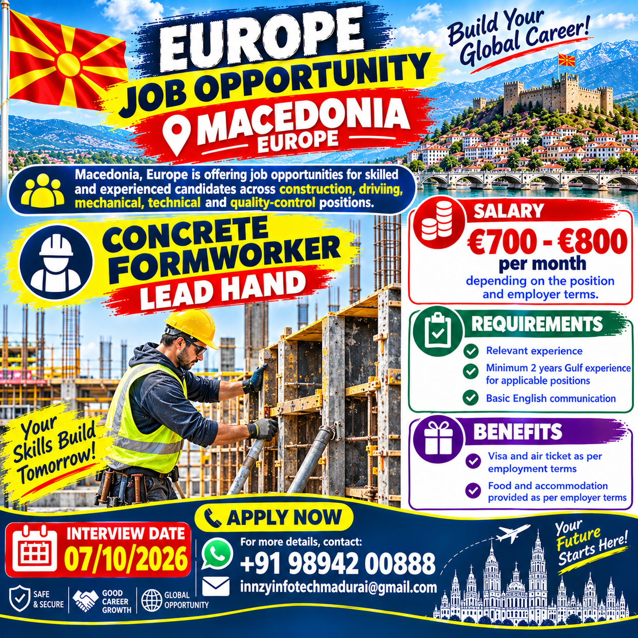 Concrete Formworker Lead Hand